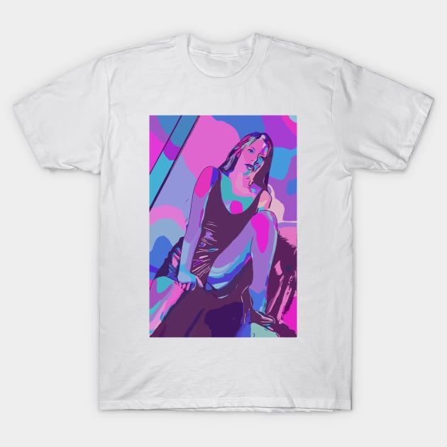 Psychedelic Sexy Woman T-Shirt by WelshDesigns